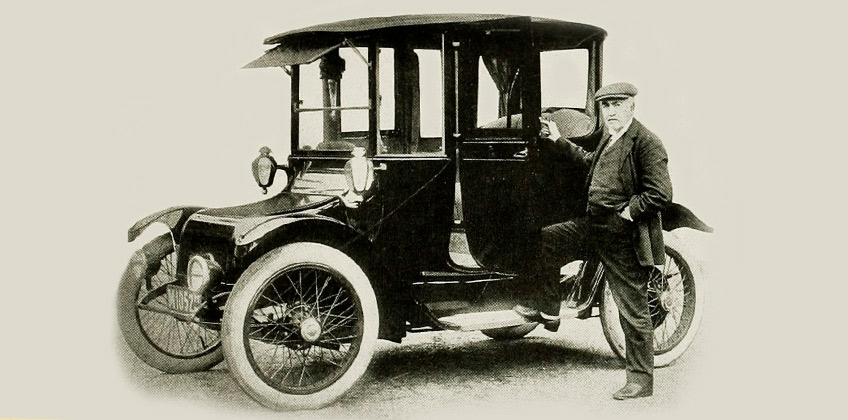 Томас Едісон і його Detroit Electric Car Circa 1916 рік