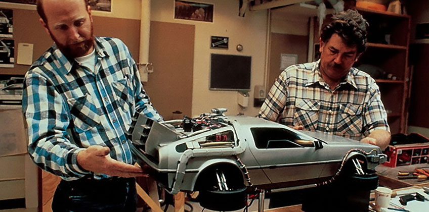 Макет DeLorean для фільма "Назад у майбутнє"