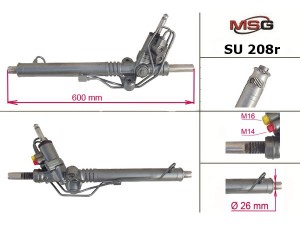 SU208R (SHOWA) Рульова рейка з ГУРSubaru Impreza 07-11