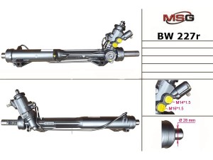 BW227R (ZF) Рульова рейка з ГУРBMW X1 E84 09-15 BMW 3 E90-93 05-12