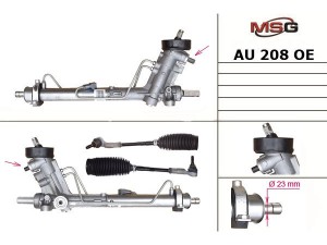 AU208OEM (TRW) Рульова рейка з ГУРVW Polo 02-09 Audi A2 00-05 Skoda Fabia I 99-07