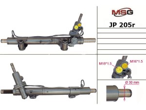 JP205R (MANDO) Рулевая рейка с ГУРJeep Liberty 07-12 Jeep Cherokee 07-12 Dodge Nitro 07-12