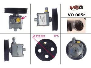 VO005R (ZF) Насос ГПКVolvo XC90 02-16 Volvo V70 00-07 Volvo S60 00-09