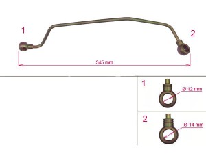 7832320843 (ZF Parts) Трубка рульової рейкиAudi A6 97-04