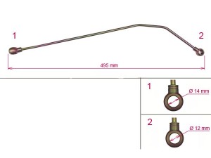 7832320844 (ZF Parts) Трубка рульової рейкиAudi A6 97-04