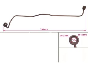 7847320137 (ZF Parts) Трубка рульової рейкиAudi A4 04-08 Audi 100 82-91 Audi A4 00-06