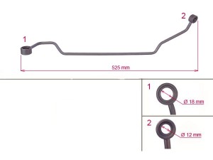 7832320996 (ZF Parts) Трубка рульової рейкиBMW 7 E65-68 01-08