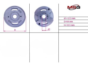 FI002LPLATE (MSG) Плита насоса нижняя ГУРRenault Master II 97-10 Fiat Ducato 06-14 Peugeot Boxer 02-06