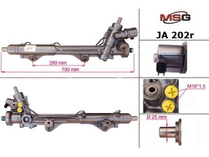 JA202R (FORD) Рулевая рейка с ГУРJaguar S-Type 99-07