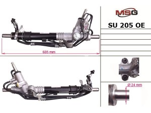 SU205OEM (SHOWA) Рульова рейка з ГУРSubaru Legacy 03-09