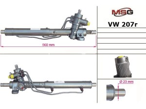 VW207R (TRW) Рулевая рейка с ГУРVW Passat B3-B4 88-96 VW Passat B2 81-88