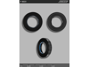 F-00231 (EMMETEC) Сальник 24,00/41,00*8,50 тип креслення 7V1