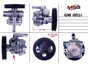 GW001R (MSG Rebuilding) Насос ГПКGreat Wall Hover 05-10