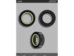 F-00258 (NOK) Сальник 26,00/41,20*12,50 тип креслення 7V2