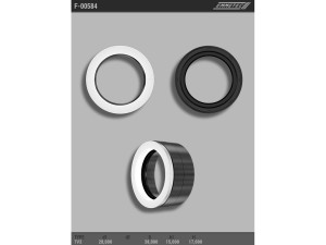 F-00584 (KACO) Сальник 28,00/38,00*15,00/17,00 тип креслення 7V3