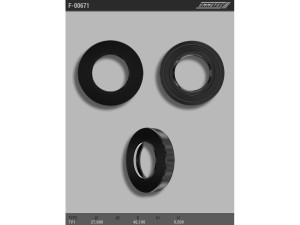 F-00671 (EMMETEC) Сальник 27,00/46,10*9,50 тип креслення 7V1