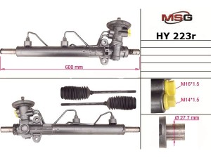 HY223R (MANDO) Рулевая рейка с ГУРHyundai Trajet FO 00-08