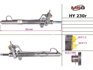 HY230R (MANDO) Рулевая рейка с ГУРHyundai H-1 97-04 Hyundai H-1 04-07