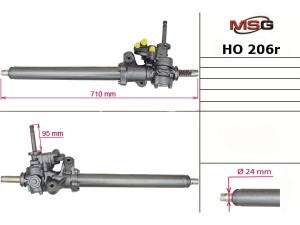 HO206R (SHOWA) Рулевая рейка с ГУРHonda Civic 95-00