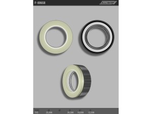 F-00658 (EMMETEC) Сальник 25,00/39,50*10,00/12,50 тип креслення 7V3