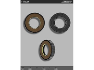 F-01525X (TCS) Сальник 22,50/41,10*8,50 тип чертежа 7V1