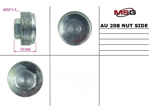 AU208NUTS (MSG) Гайка бокового поджима ГУРVW Polo 02-09 Audi A2 00-05 Skoda Fabia I 99-07