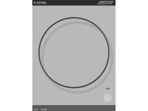 O-02796A AC (EMMETEC) Кільце ущільнювальне системи кондиціонування  C2,05 d1 100Renault Kangoo 08-17 Nissan Qashqai 07-14 Mitsubishi Galant 96-03