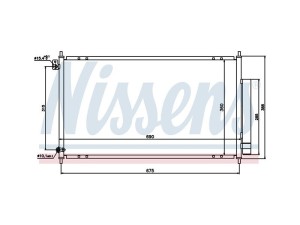 94732 (NISSENS) Радиатор кондиционераHonda Accord CL/CM 03-08