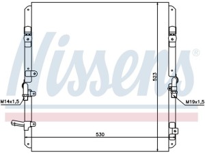 94053 (NISSENS) Радиатор кондиционера 4.7MPI 32V, 4.2TD 12VToyota Land Cruiser 100 98-07