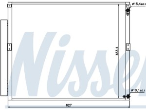 94919 (NISSENS) Радіатор кондиціонераToyota FJ Cruiser 06-16 Toyota Land Cruiser Prado 120 03-09 Lexus GX 02-09