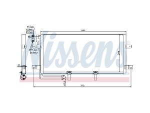 94834 (NISSENS) Радиатор кондиционераVW Transporter T4 90-03