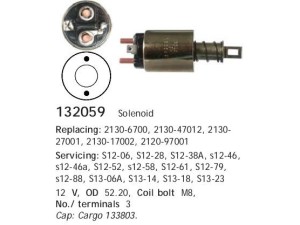 132059 (HC-Cargo) Втягувальне реле стартера