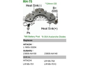 RH-75 (MOBILETRON) Диодный мост генератора
