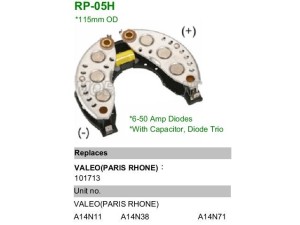 RP-05H (MOBILETRON) Диодный мост генератора