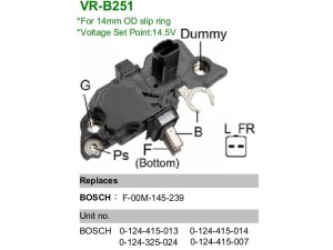 VR-B251 (MOBILETRON) Реле регулятор генератора