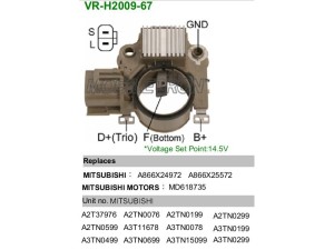 VR-H2009-67 (MOBILETRON) Реле регулятор генератора