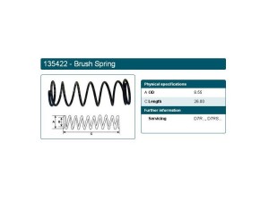 135422 (HC-Cargo) Пружина щеткодержателя стартера