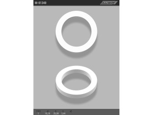 M-01340 (EMMETEC) Кольцо тефлоновое ГУР O18,1x25 S3,44 тип 1