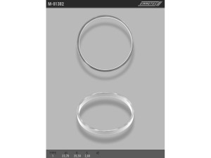 M-01382 (EMMETEC) Кольцо тефлоновое ГУР O23,7x25,5 S2,6 тип 1