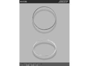 M-01383 (EMMETEC) Кольцо тефлоновое ГУР O23,8x25,5 S1,1 тип 1