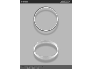 M-01399 (EMMETEC) Кольцо тефлоновое ГУР O34,7x37,5 S4,5 тип 1