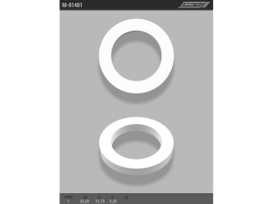 M-01401 (EMMETEC) Кольцо тефлоновое ГУР O25,65x37,75 S5,25 тип 1