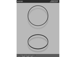 M-01551 (EMMETEC) Кольцо тефлоновое ГУР O50,2x52,4 S1,95 тип 1