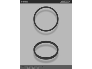 M-01556 (EMMETEC) Кольцо тефлоновое ГУР O45,8x50,8 S4 тип 1