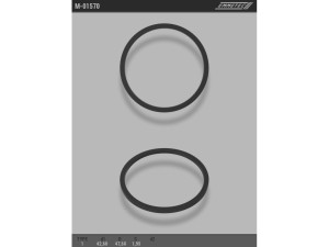 M-01570 (EMMETEC) Кільце тефлонове ГПК O42,6x47,6 S1,95 тип 1