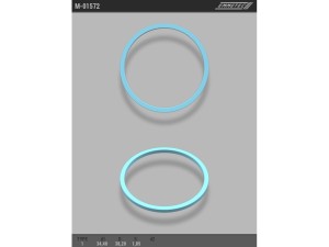 M-01572 (EMMETEC) Кольцо тефлоновое ГУР O34,4x38,2 S1,85 тип 1