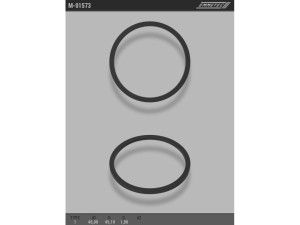 M-01573 (EMMETEC) Кольцо тефлоновое ГУР O40x45,1 S1,8 тип 1