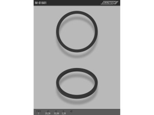 M-01601 (EMMETEC) Кольцо тефлоновое ГУР O29,3x33,8 S2,2 тип 1