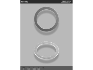 M-01602 (EMMETEC) Кольцо тефлоновое ГУР O14,2x18,2 S1 тип 1