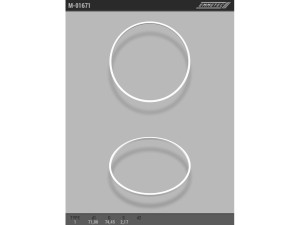 M-01671 (EMMETEC) Кольцо тефлоновое ГУР O71x74,45 S2,17 тип 1